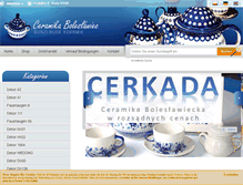 Tablet Screenshot of bunzlauer-keramik.com.pl